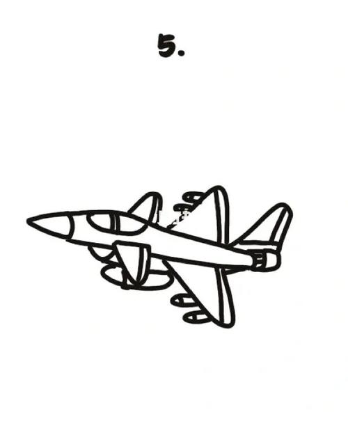 戰(zhàn)斗機(jī)簡(jiǎn)筆畫